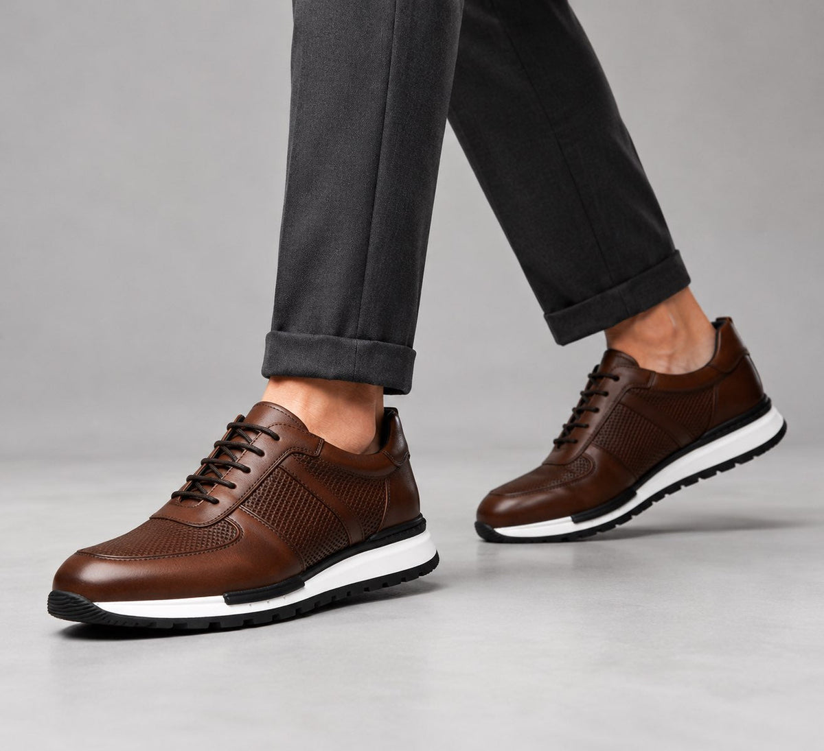 SNEAKERS EN CUIR DAVID MILLER