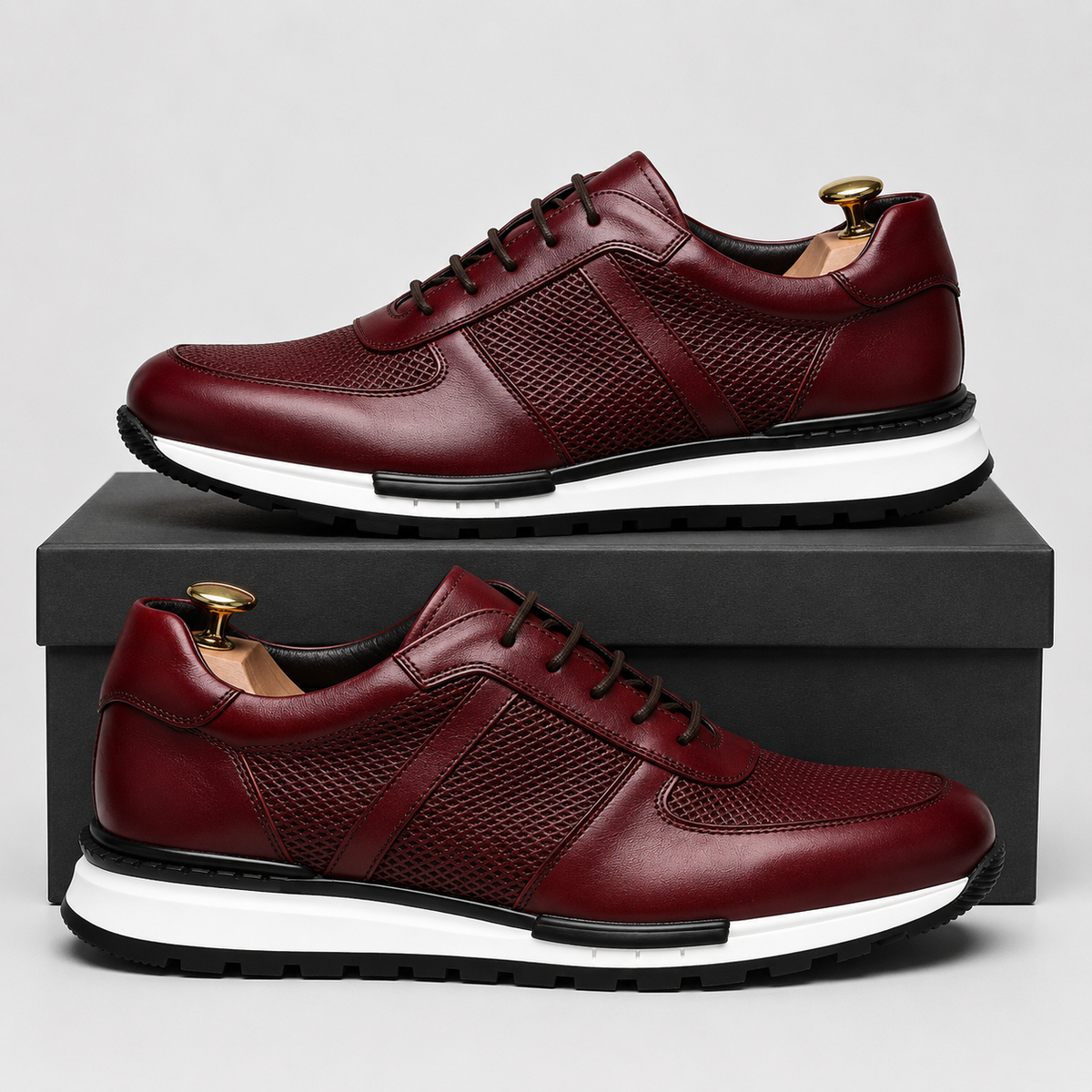 SNEAKERS EN CUIR DAVID MILLER