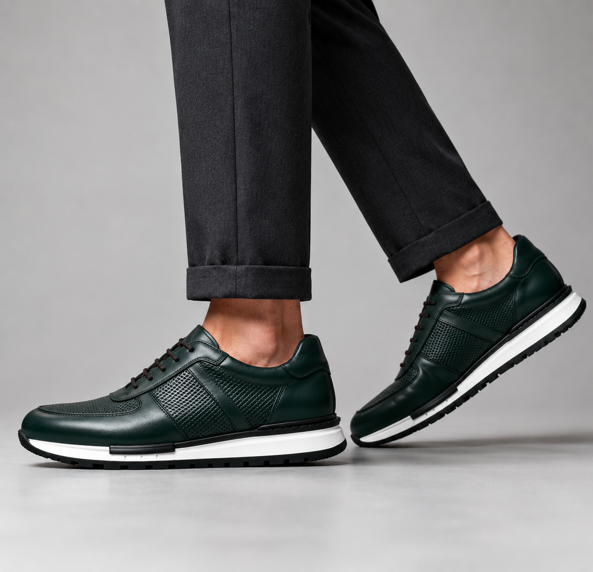 SNEAKERS EN CUIR DAVID MILLER