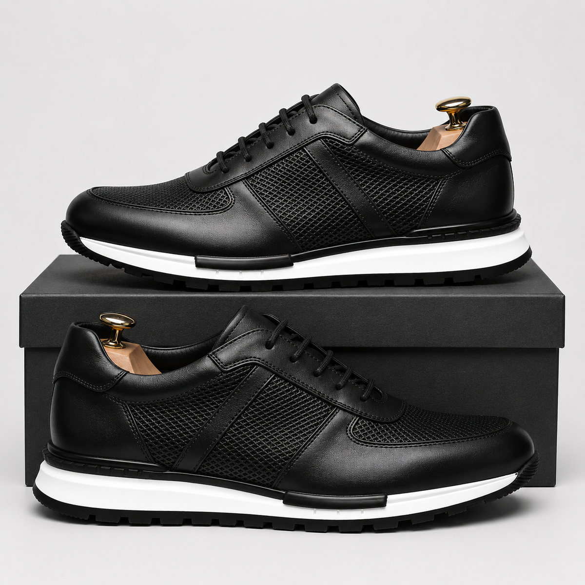 SNEAKERS EN CUIR DAVID MILLER