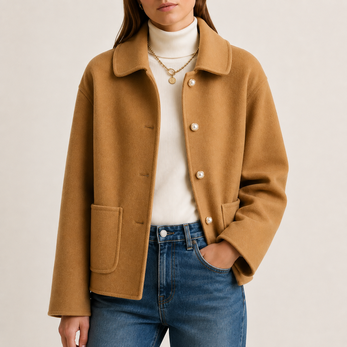 MANTEAU COURT EN CACHEMIRE CLARA