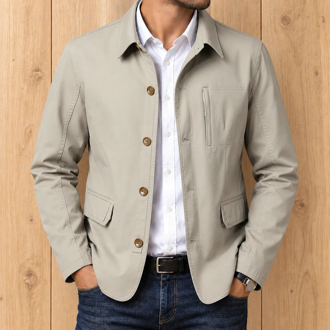 VESTE CASUAL À LA COUPE NETTE
