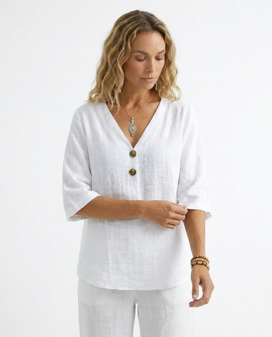 BLOUSE BLANCHE DÉCONTRACTÉE