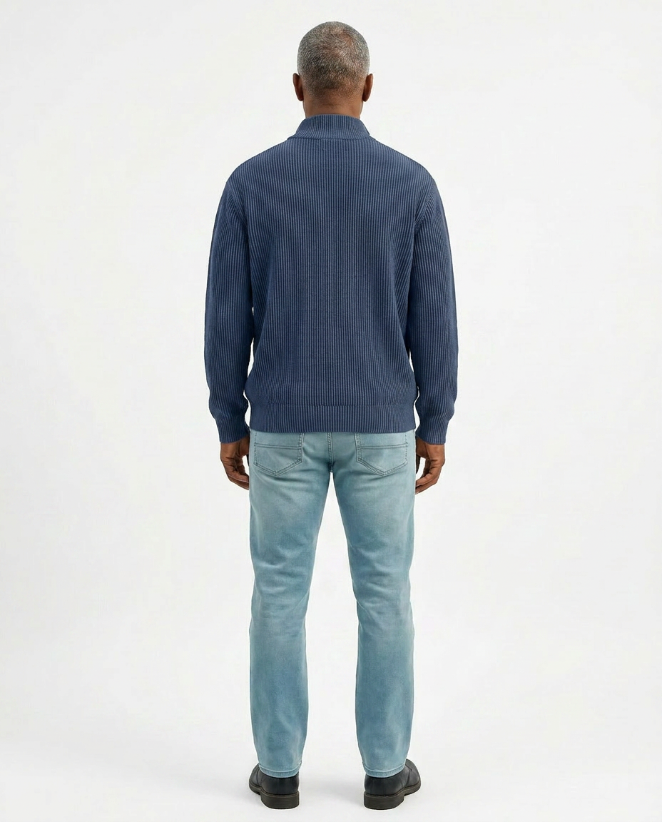 PULL À COL ZIPPÉ ÉLÉGANT