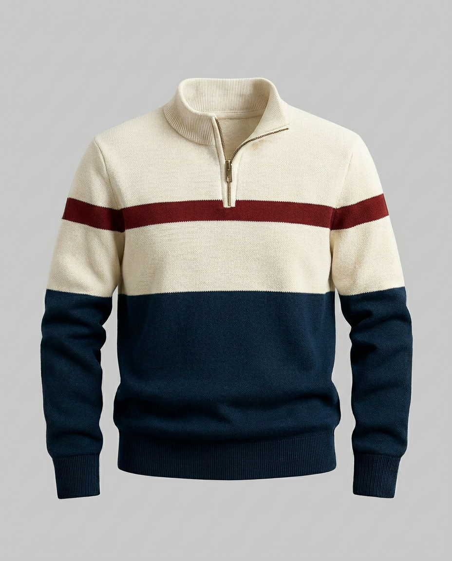 ELSTON COL ZIPPÉ HÉRITAGE