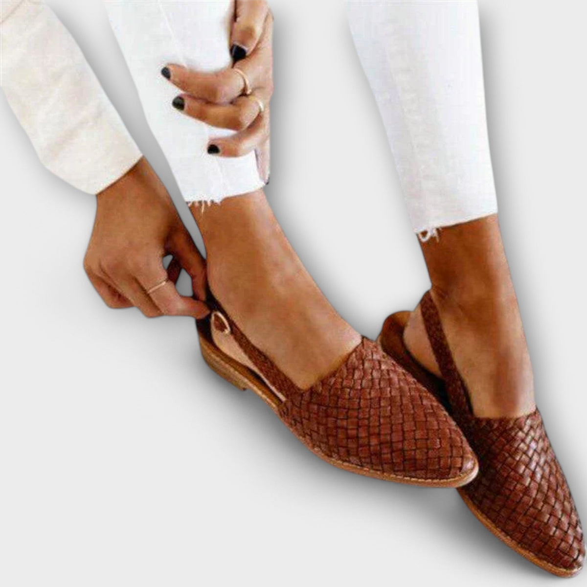 MOCASSIN TRESSÉ À BRIDE ARRIÈRE