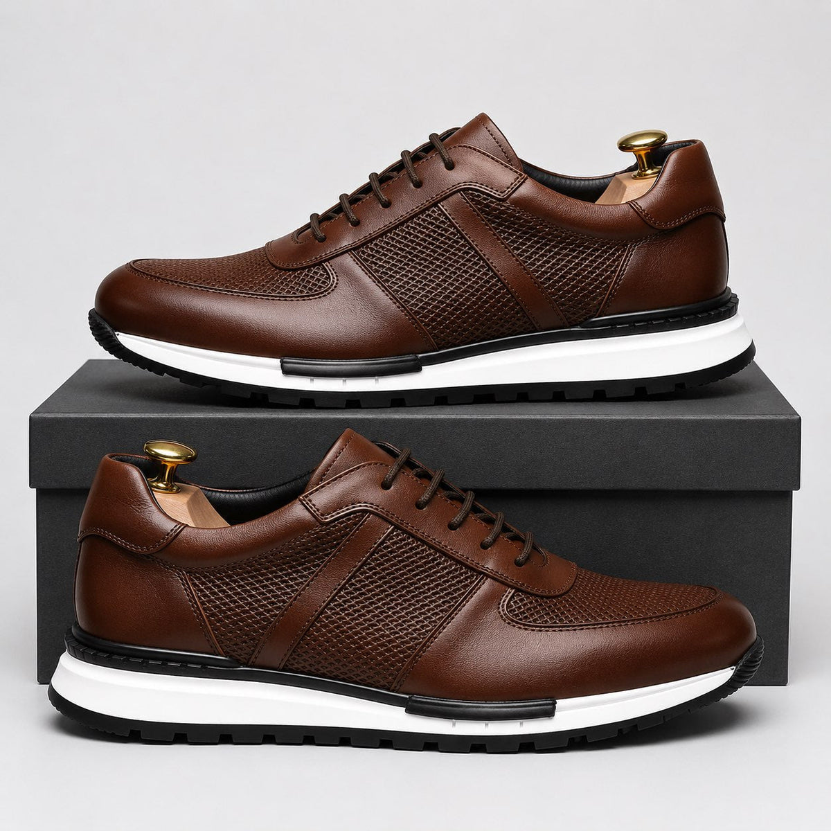 SNEAKERS EN CUIR DAVID MILLER