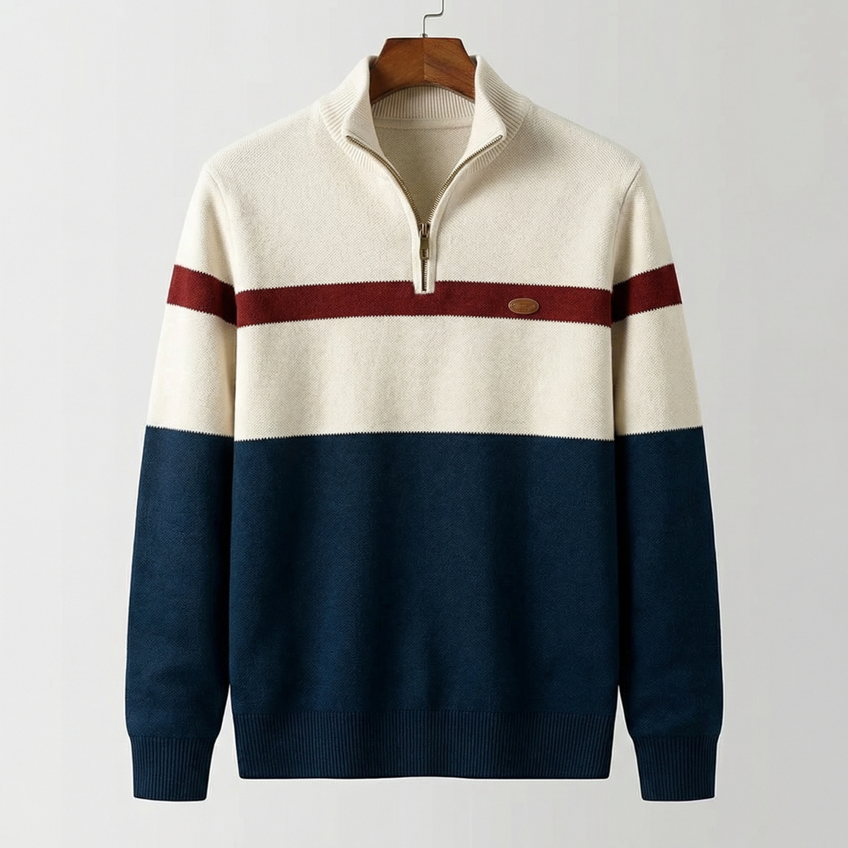 ELSTON COL ZIPPÉ HÉRITAGE