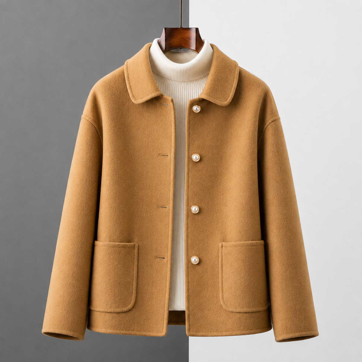 MANTEAU COURT EN CACHEMIRE CLARA
