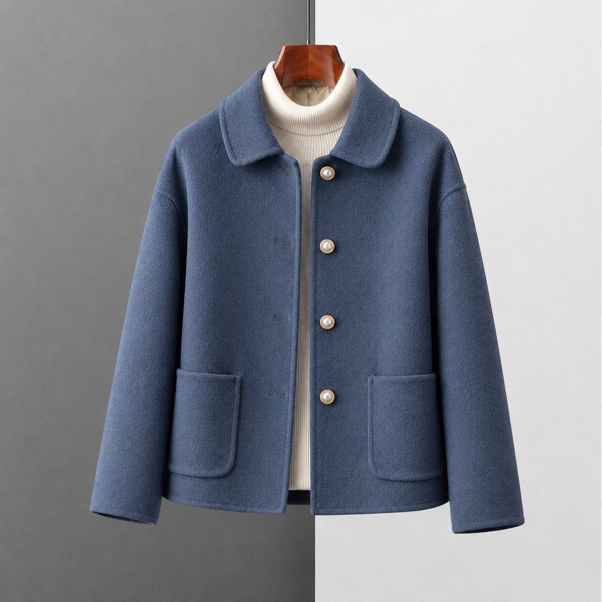 MANTEAU COURT EN CACHEMIRE CLARA