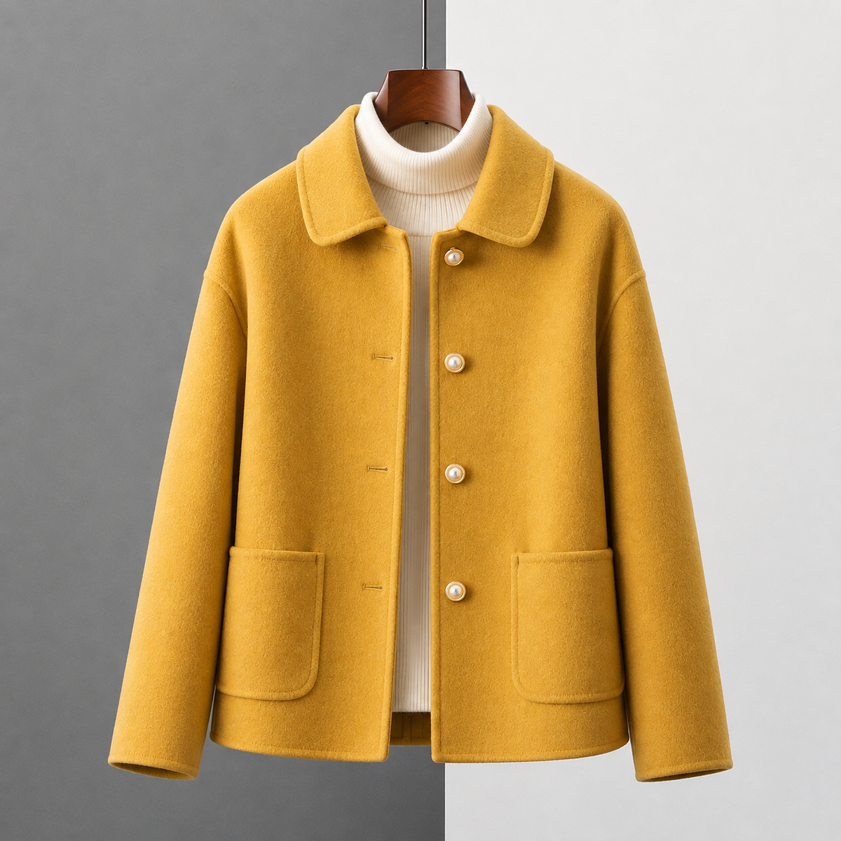 MANTEAU COURT EN CACHEMIRE CLARA