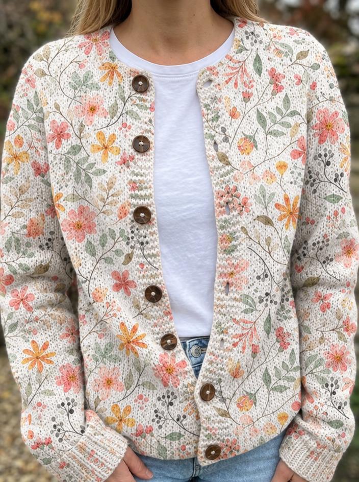 CARDIGAN BOTANIQUE PASTEL